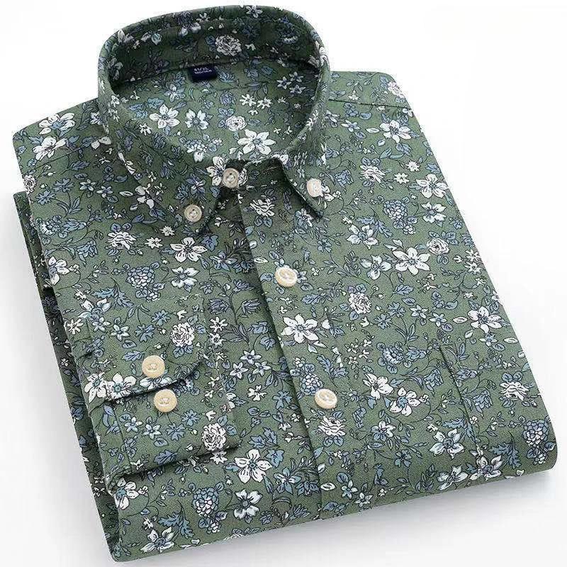 New In Shirt Plus Size 7XL Long-sleeve Shirts for Men 100%cotton Oxford Slim Fit Formal Plain Shirt Fashion Korean Plaid Clothes