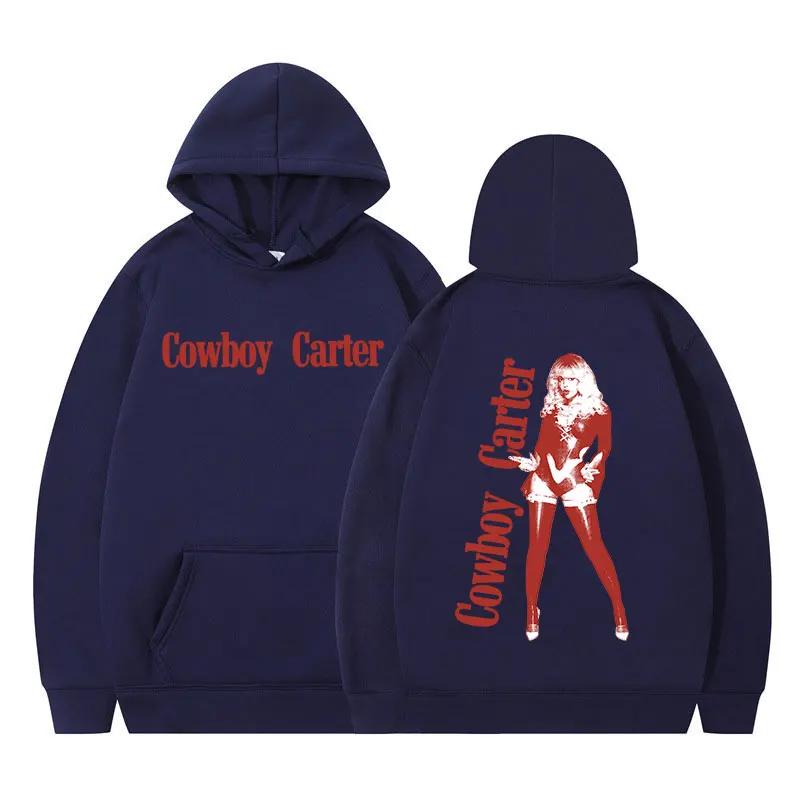 Cowboy Carter 2024 Album Hoodies Men Women Fashion Harajuku Hooded Sweatshirts Vintage Long Sleeve Pullover Fans Gift Streetwear