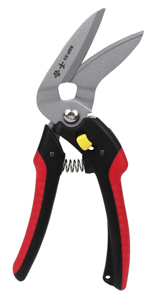 Senkichi Nerezové zahradní nůžky s nastavitelným úchopem Víceúčelové otevírání, SGP-53