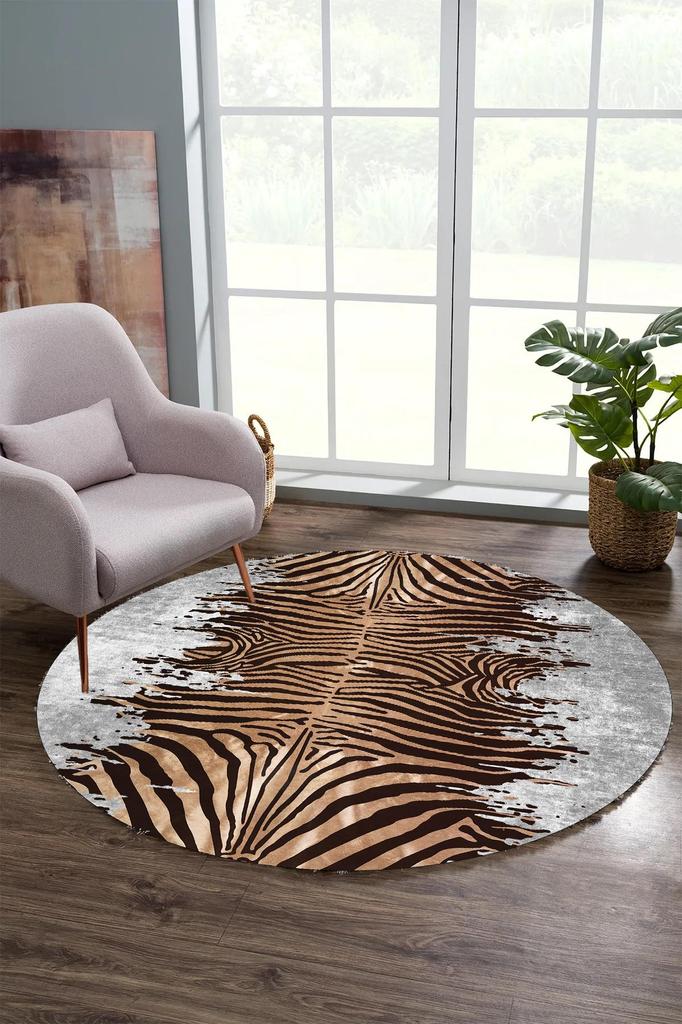 YTRHOME Home Modern Y-E1006 Digital Printing Non-Slip Dot Base Round Living Room, Kitchen, Hallway Carpet and Floor Mat