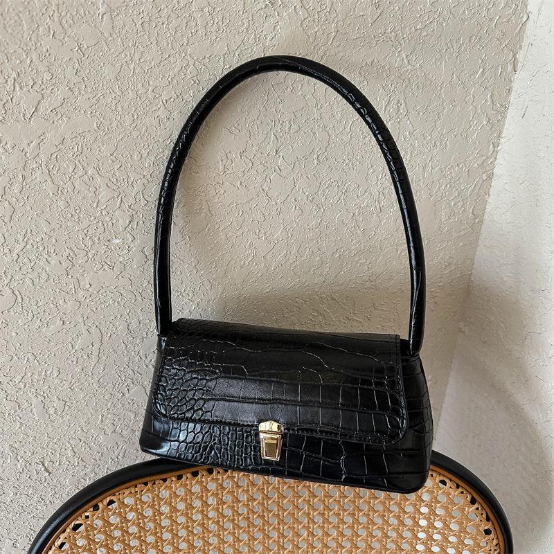 Premium Textured Bag Women's New Retro Small Square Bag Niche Simple Underarm Bag Versatile Shoulder Messenger Bag