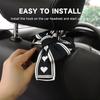 2PCS Car Seat Hooks, Cute Bow Car Seat Headrest Hooks for Purses, Bags, Umbrella, Universal Automotive Interior Decoration Accessoriesl for Vehicle,