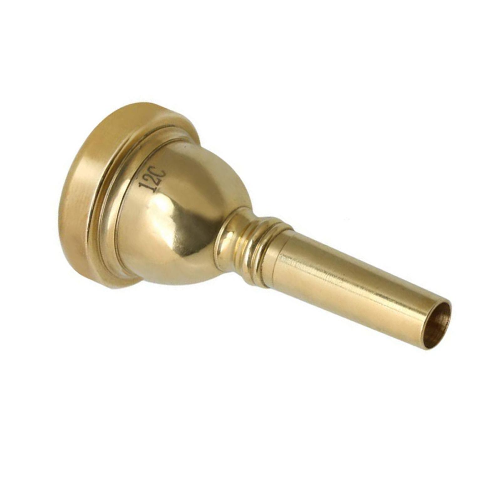 12C Altos Trombone Mouthpiece Replacement Copper Alloy Small Shank Trumpet Mouthpiece High End Trombone Mouthpiece золотой