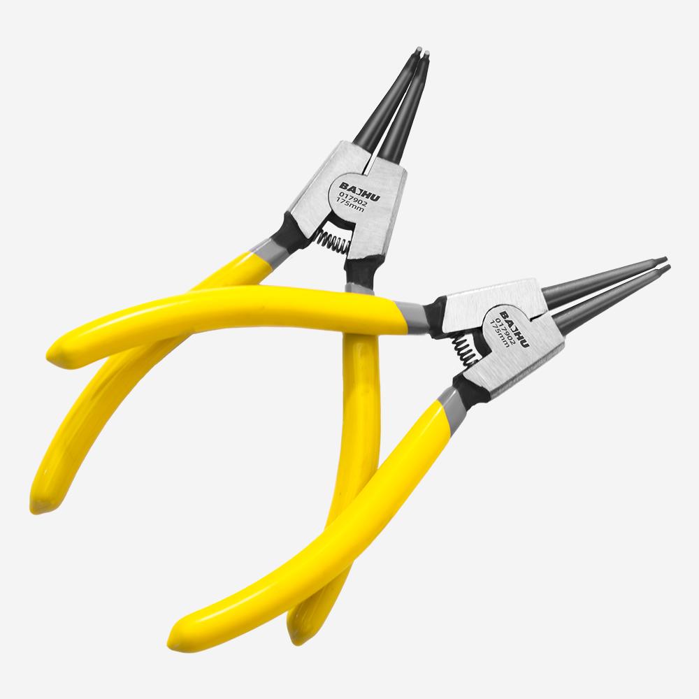 7inch Snap Ring Pliers Set Lock Ring Circlip Pliers for Removing Installing Puller Locking Rings Shafts Hand Tool