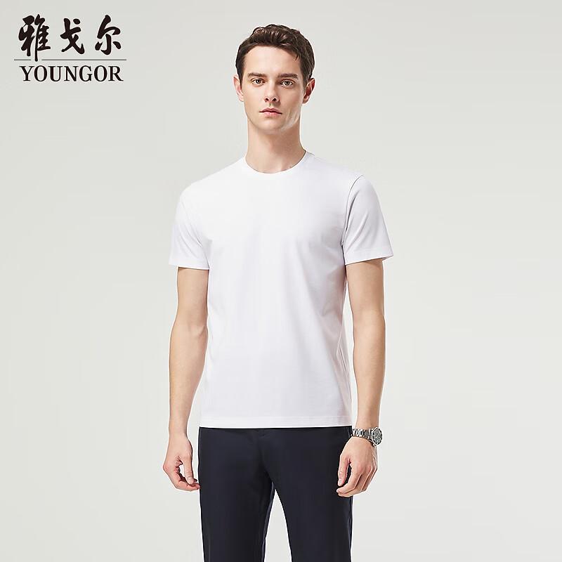 YaGeEr Men's Business Casual Short Sleeve T-Shirt