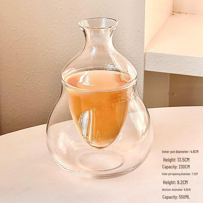 Japanese Style Glass Ice Wine Decanter