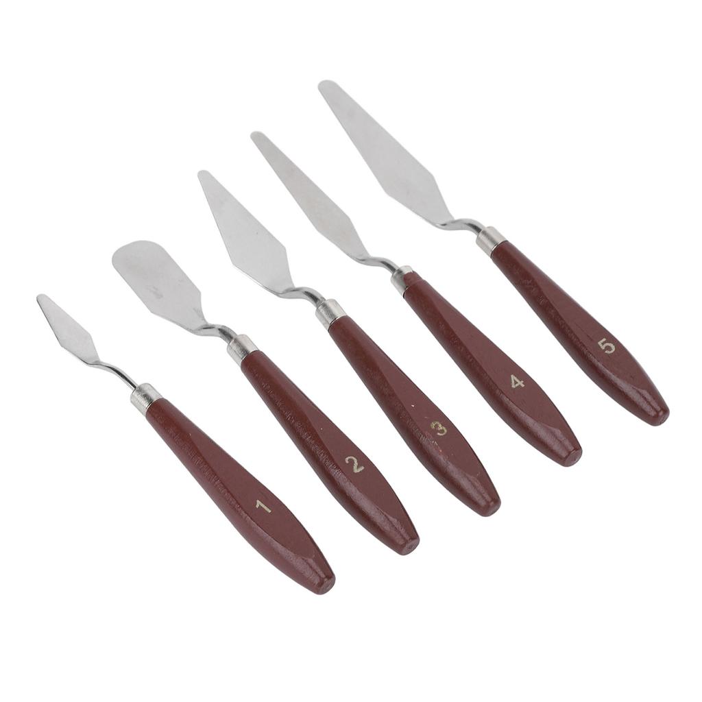 5 Pcs Wax Spatulas Multifunction Cake Icing Spatula Mixing Scraper For Decorating Baking