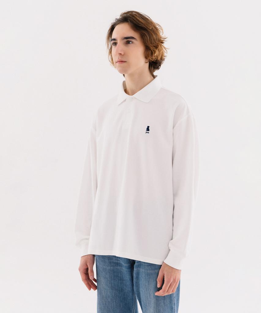 YALE Oversized Heritage Dan Quick Dry Pique Polo Shirt Black
