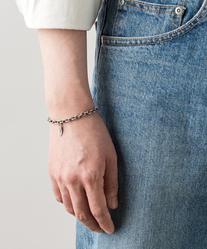 Wild Bricks Th Link Chain Bracelet (Silver)