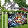 Vibrant Music Notes Backdrop Musical Instruments Rock Party Background for Photoshoot