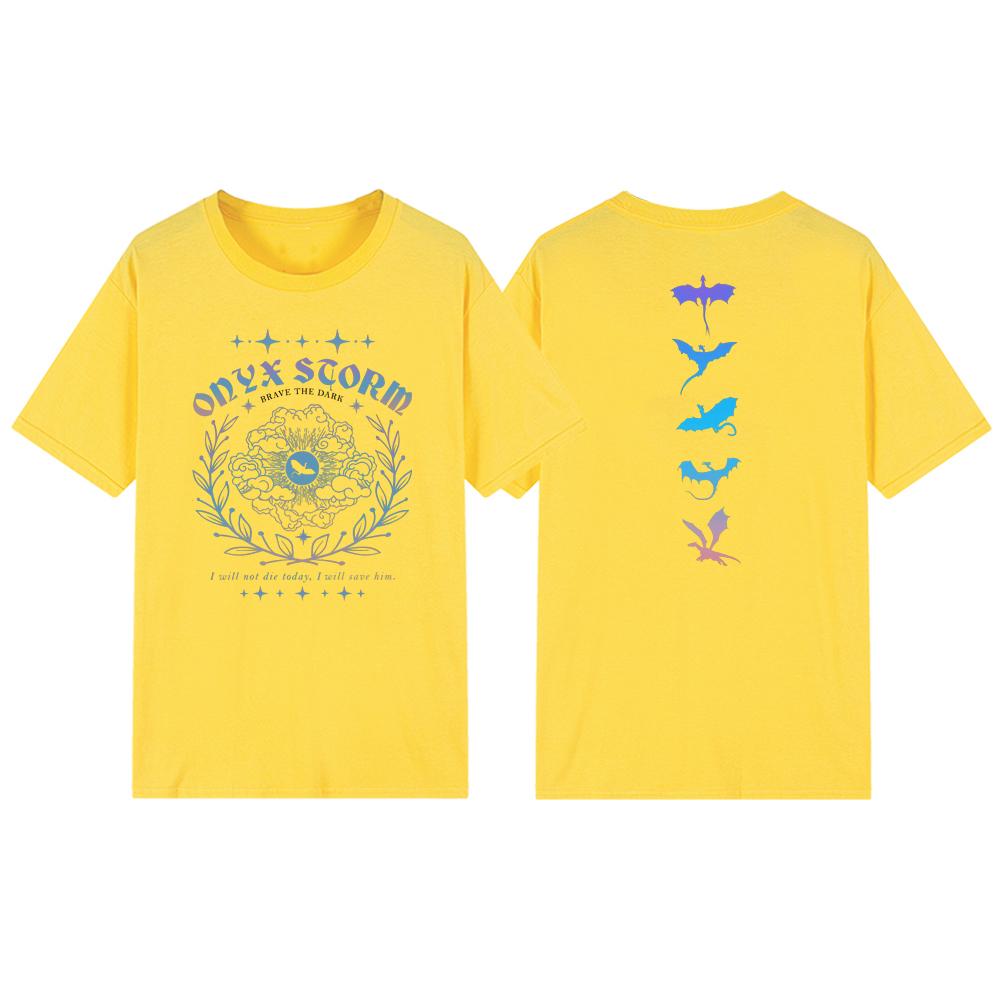 Onyx Storm Basgiath War College T Shirt Xaden Riorson T-shirts Unisex Short Sleeve Tshirts Vintage T-Shirts Bookish Gift Shirt