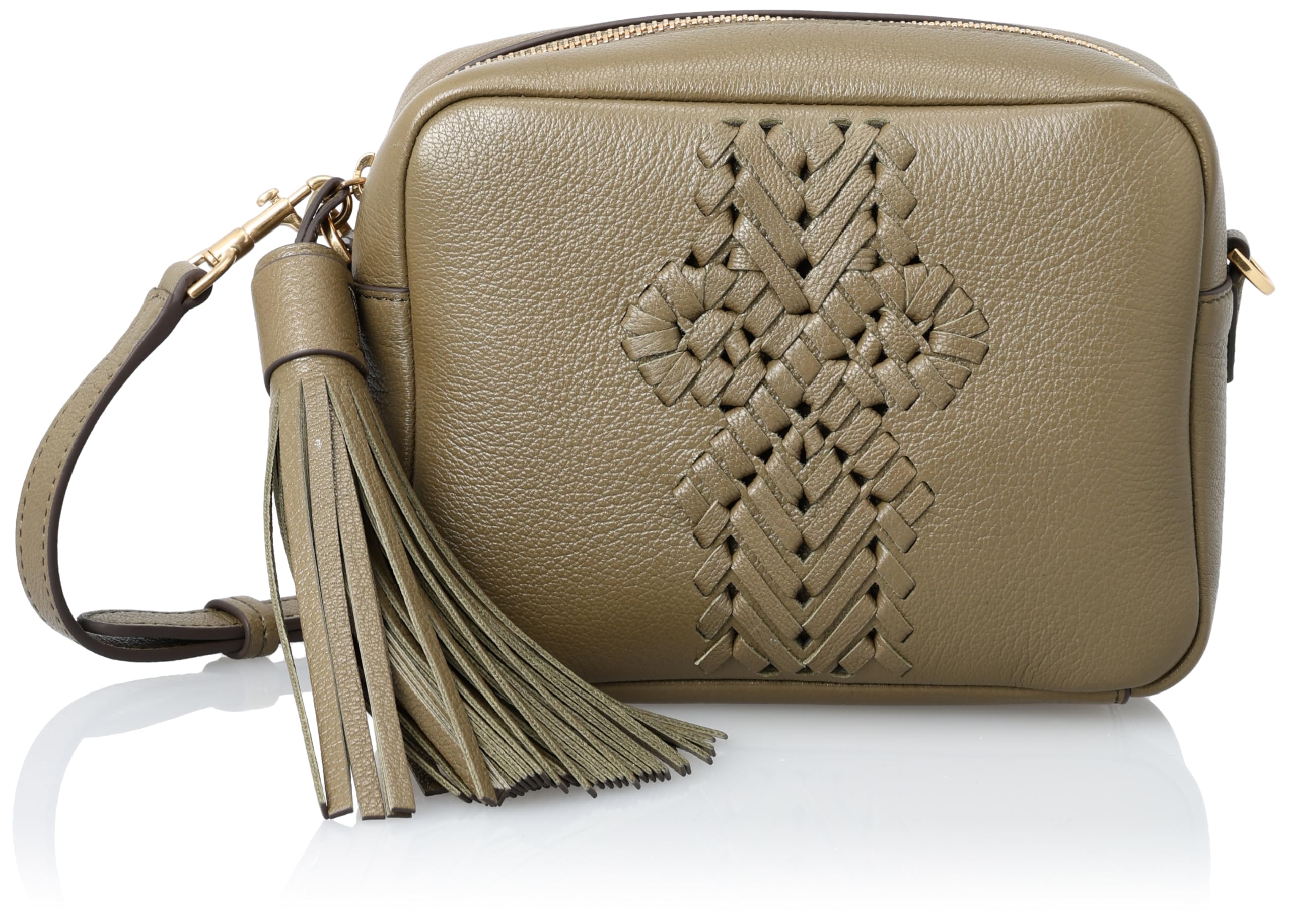 

Shoulder Bag The Neeson Tassel Cross Body in Shiny Capra Fern [Anya Hindmarch] Women s [Item]