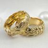 CAOSHI Versatile Trendy Lady Ring Fashion Engagement Ceremony Zircon Metallic Gold Color Finger Accessories for Wedding Party