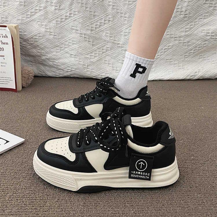 Internet celebrity niche board shoes women's spring and autumn versatile platform single shoes ins tide explosion casual shoes wholesale