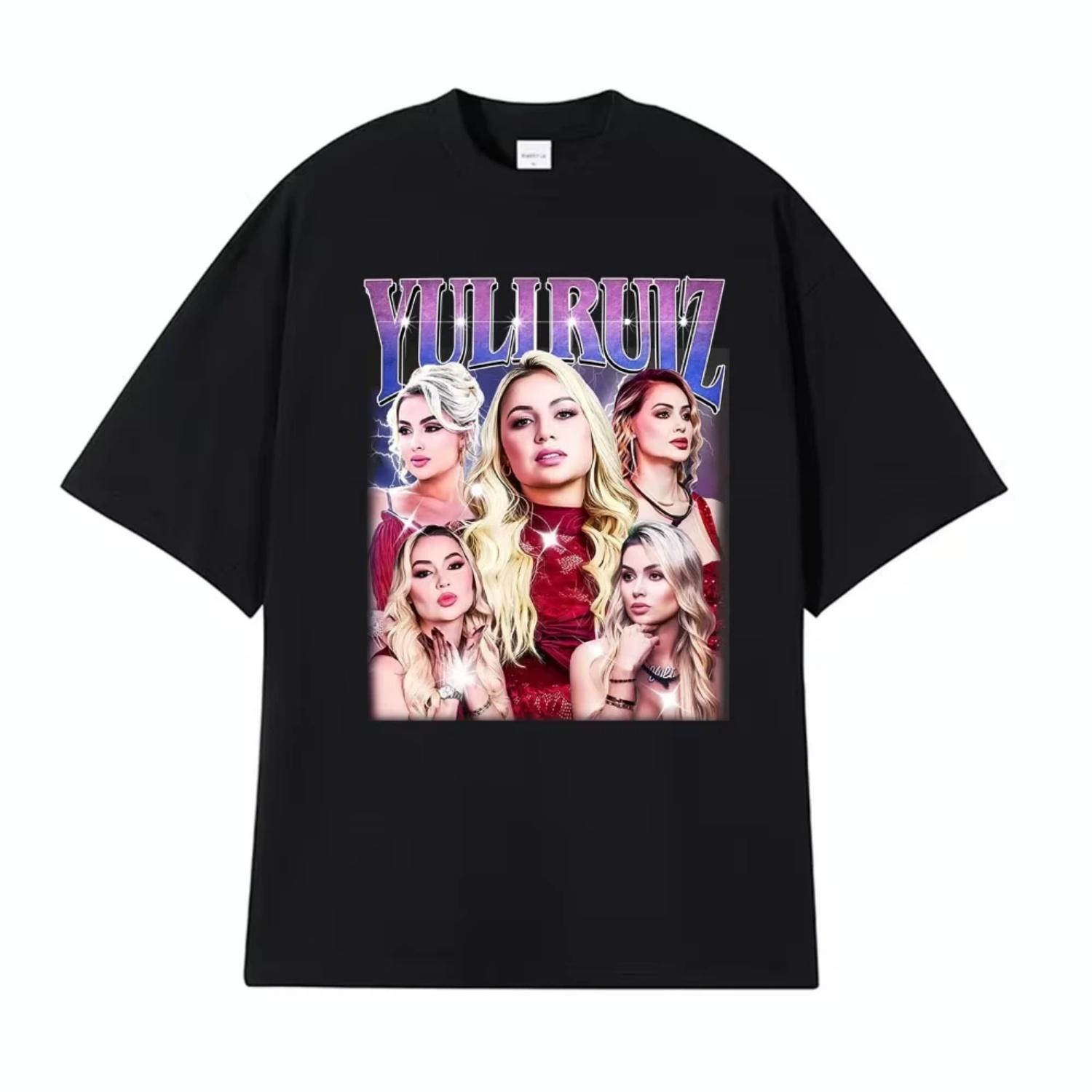 

Yuli Ruiz Unisex Vintage Style Printed T Shirts Men Women Harajuku Fashion Hot Sale T Shirt Cotton Oversized T-shirts Streetwear S разноцветный