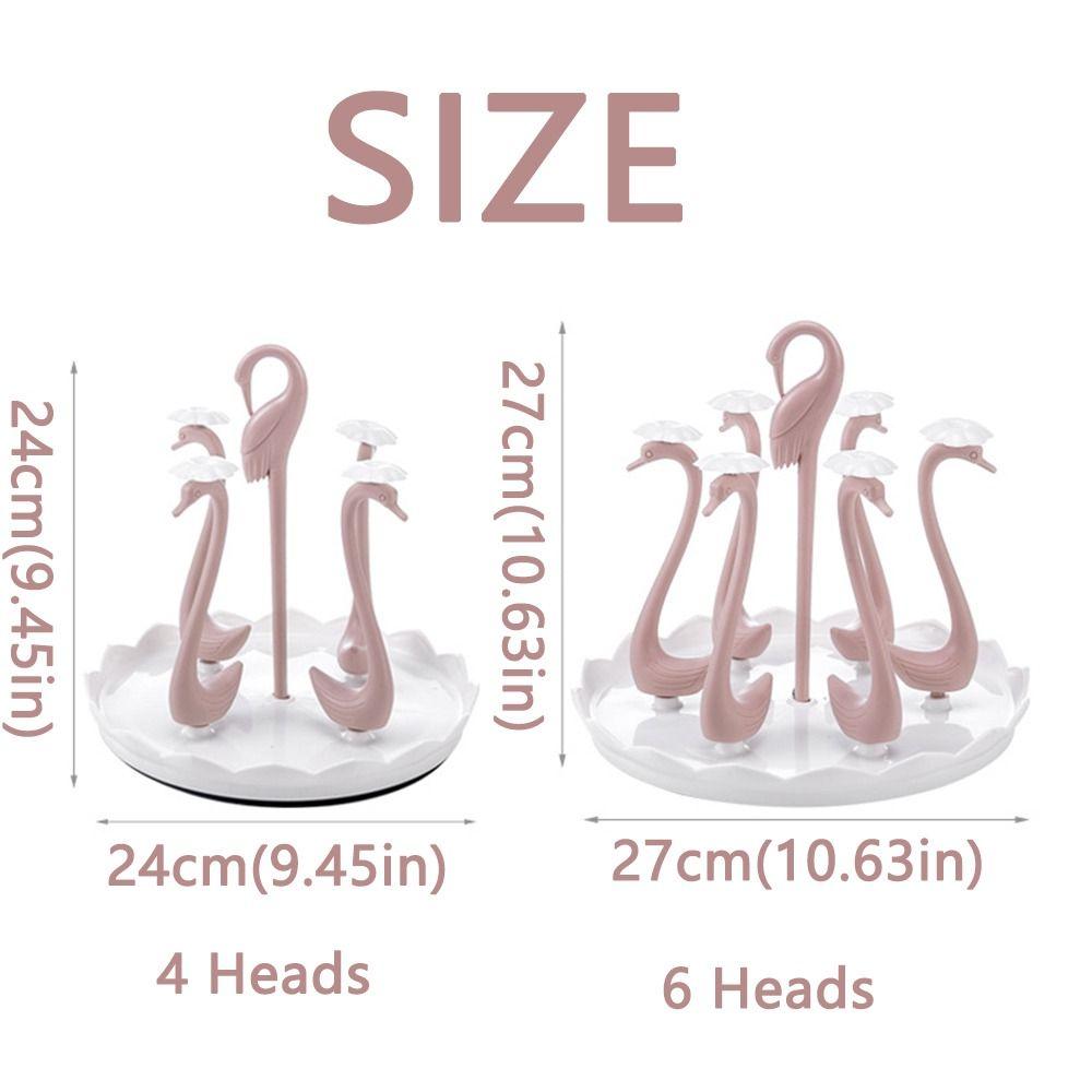 Swan Shaped Cup Support Frame Creative Drinking Cup Drainer Stand Rack  Kitchen Accessories
