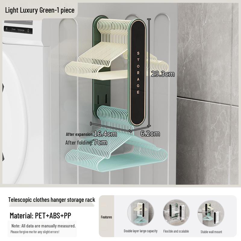 

Золотий настінний стелаж для сушіння та зберігання одягу з гачками