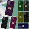 Quilted Texture Sofa Pattern Crown Case For OPPO Reno 11 12 13 13F 12F 11F 8T 7 8 10 Pro OPPO Find X8 Pro X6 X3 X5 Lite Cover