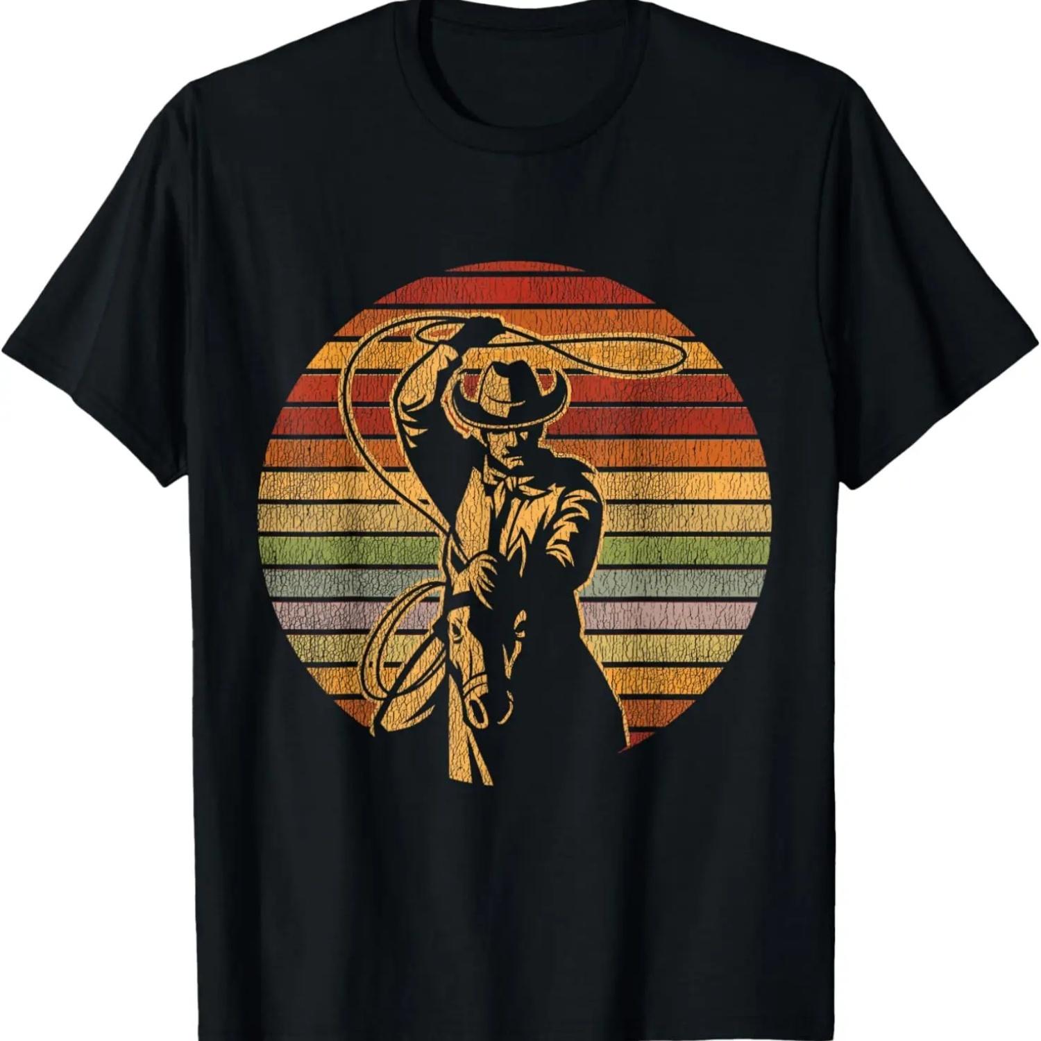 Ретро ковбойская футболка S