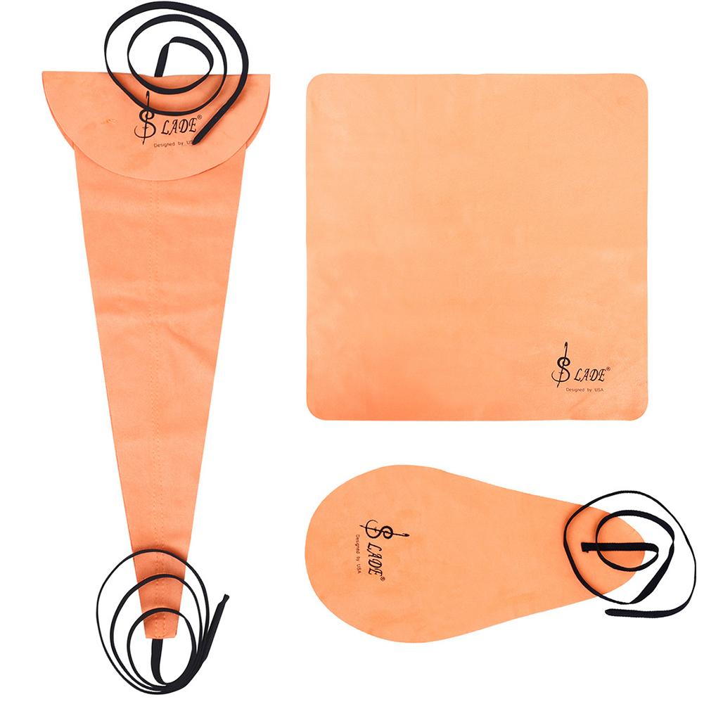 Saxophone Sax Cleaning Care Kit 3pcs Cleaning Cloth Saxophone Cleaning Rag Sax Cleaning Tool Musical Instrument Maintenance Tool