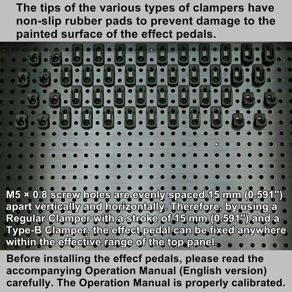 KRCraft BASE with KC Effects Pedal Pedalboard and Flight Case with No Hook and Loop Fasteners Required "PEDAL Case" (M)