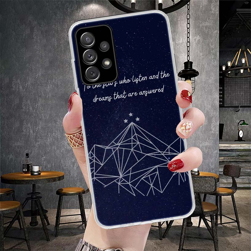 

A Court of Mist Fury Sarah J Maas Soft Phone Case For Samsung Galaxy A12 A22 A32 A52 A72 A02S A51 A50S A71 A70 A31 A20S Note 20 Samsung A12 5G