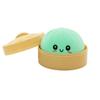 Dumpling Stress Balls Rainbow Bun Fidget Sensory Toy Simulation Food with Little Steamer Squeeze Dough Ball Toy Cute