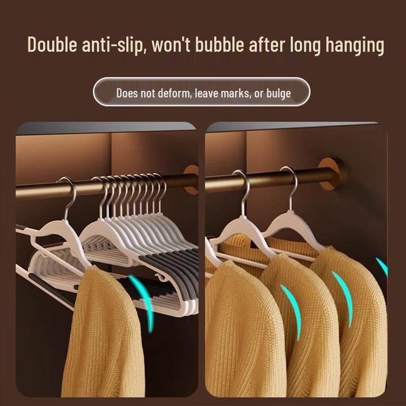 Non-Slip Wet/Dry Plastic Clothes Hangers