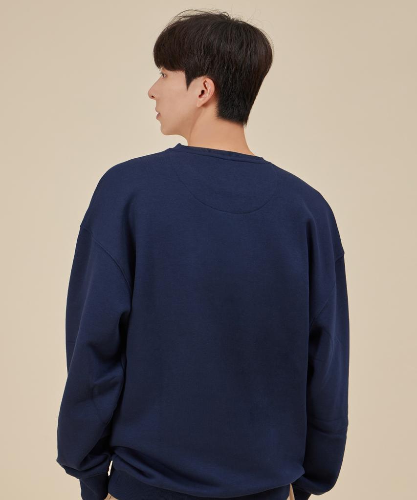ASTRAL PROJECTION Basic Loose Fit Sweatshirt_Navy