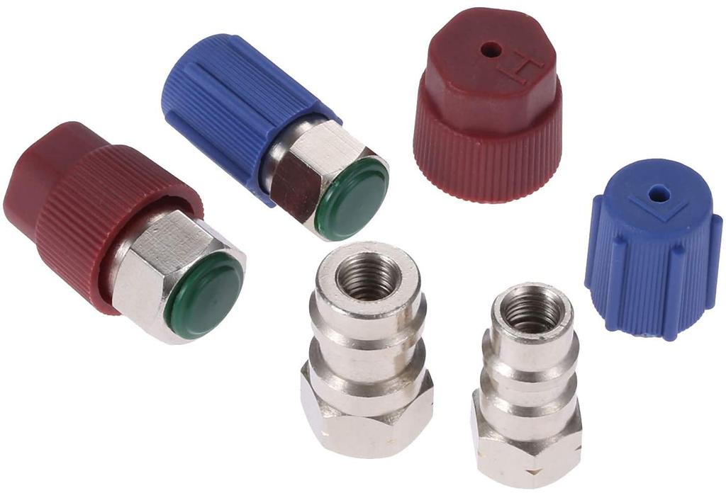 Bowarepro R134a Gas Charge Conversion Adapter R12 R22 to R134A Port A/C Pro