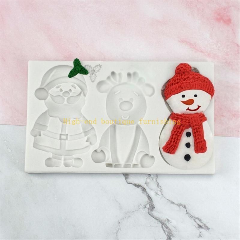 Weihnachtsmann Silikonform Weihnachtsthema Schneemannformen Rentier Herstellungsform
