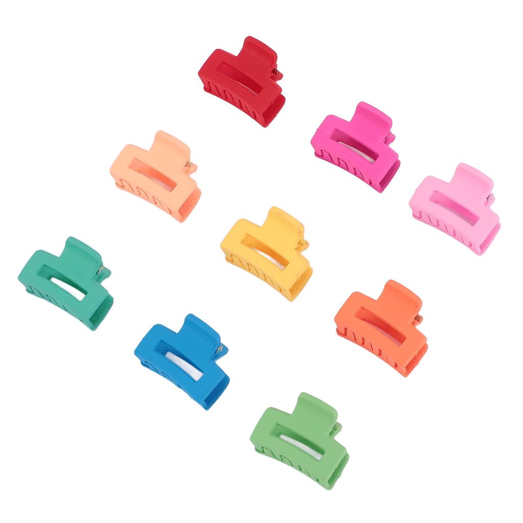 100pcs Small Hair Claw Clips Rectangle Matte Cute Colorful Non Slip for Women Girls Medium Thick Thin Hair