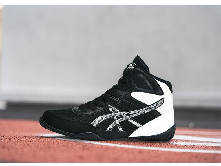 Pantofi de antrenament pentru bărbați, cu talpă înaltă, pentru lupte profesioniste, box, pantofi sport și competiții.