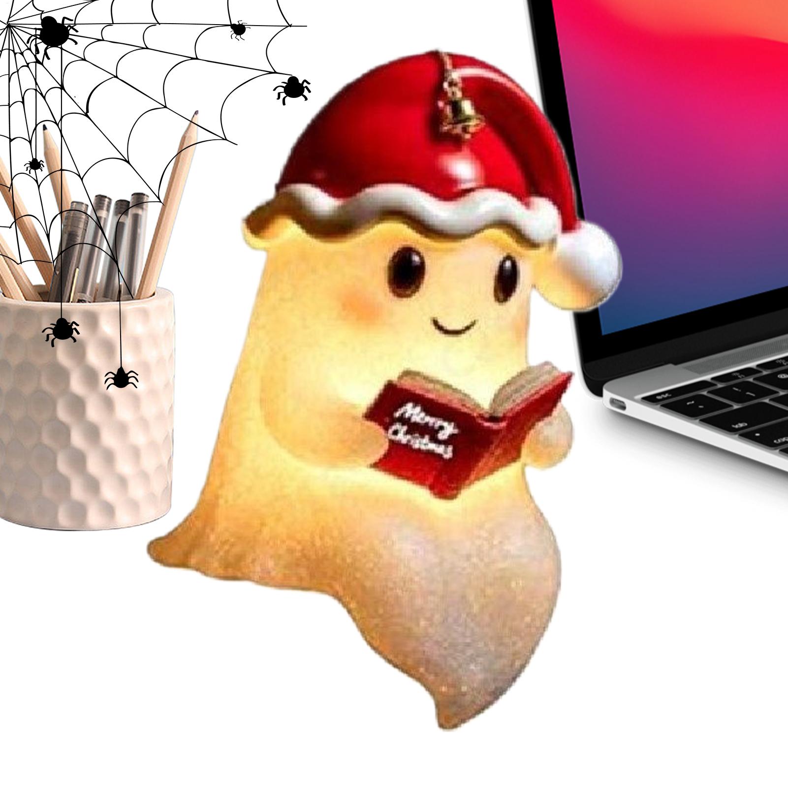 

Ghost Night Light Spooky Table Decor Halloween Ghost Night Light Horror Desktop Ornament Christmas LED Lamp For Kitchen Living China Mainland