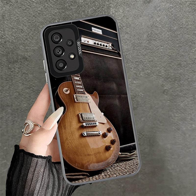 Guitar Retro Rock Music Shockproof Phone Case for Samsung A17 A16 A15 A14 A37 A57 A36 A56 A26 A35 A55 A25 A34 A54 A24 A13 A23 A3