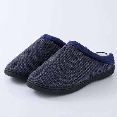 Fashion Shevalues Winter Furry Slippers For Men New Slip On Home Slides Soft Sole Cozy Indoor Slides Plush Lining Men's Cotton Slippers