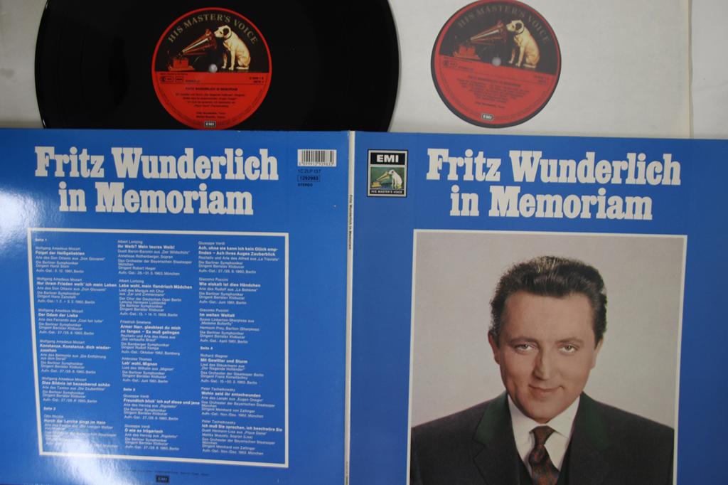 LP Schallplatte FRITZ WUNDERLICH,HERMANN PREY, - Fritz Wunderlich In Memoriam Folge 129298191AB HIS MASTER VOIC Deutschland Klassik Gebraucht