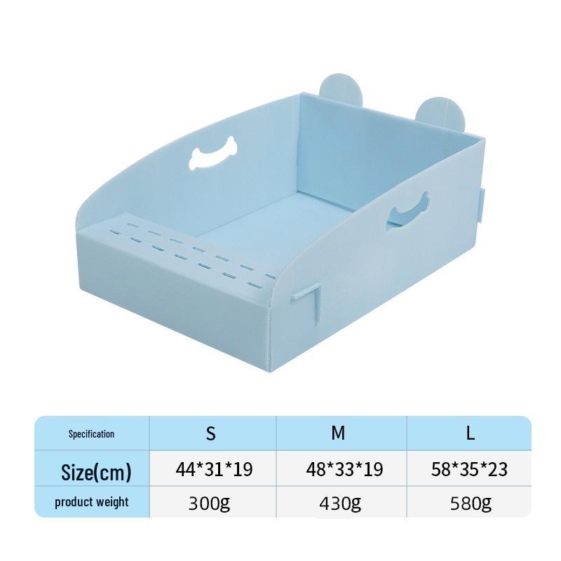 Super Large Foldable Disposable Cat Litter Box - Leak-Proof Outdoor Travel Toilet