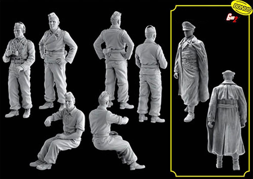 Platz WWII Deutsche 10. Panzerdivision 7. Panzerregiment Panzerbesatzung Schlacht von Smolensk 1941 Plastikmodell DR6655 1/35