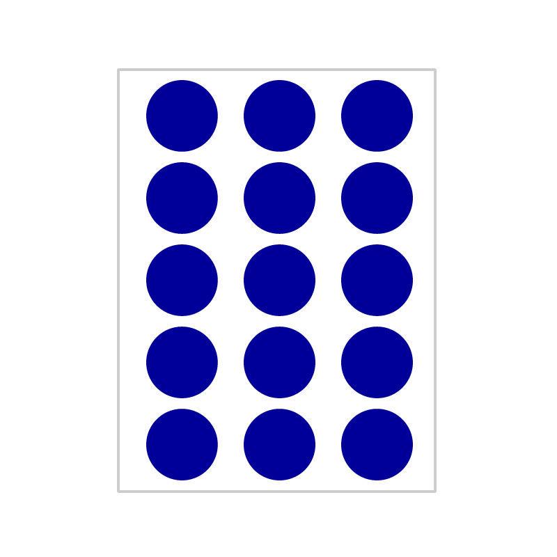 10 Colors Mixed Polka Dot Round Label Stickers: Small & Large, Red, Yellow, Blue, Green, Pink, White, Black, Orange