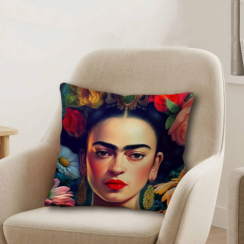 Vintage Artist FFrida KKahlo Pillow Cover Design cushion Cover decor Holiday Decorati