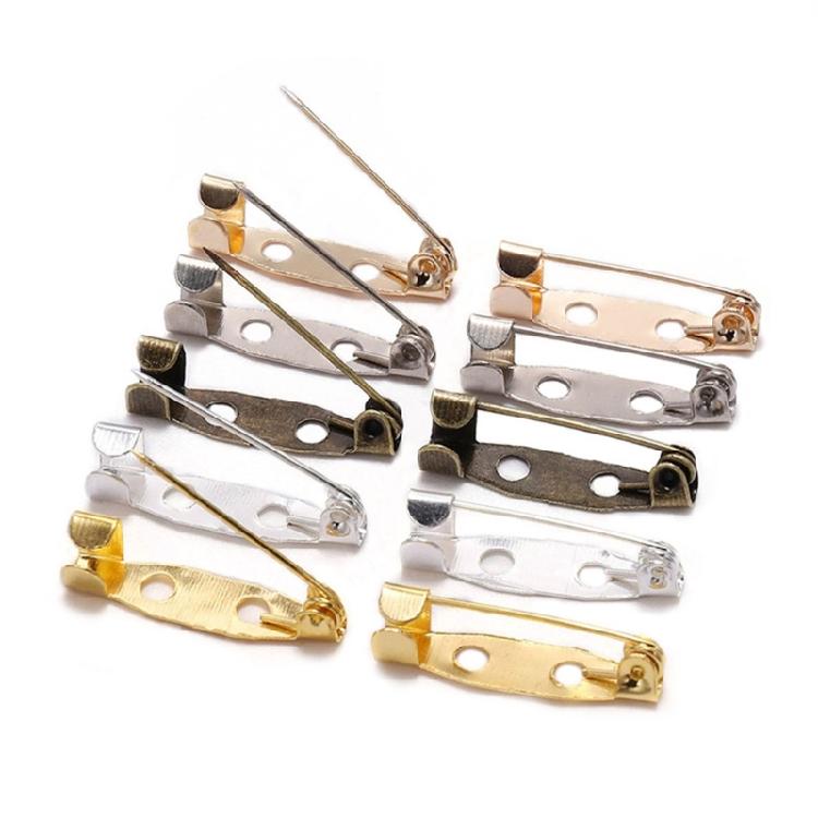 50Pieces Safety Bar Pins Secure Back Clasp with Easy Sewing Holes For Craft Project Sewing And Creative Accessories Kits