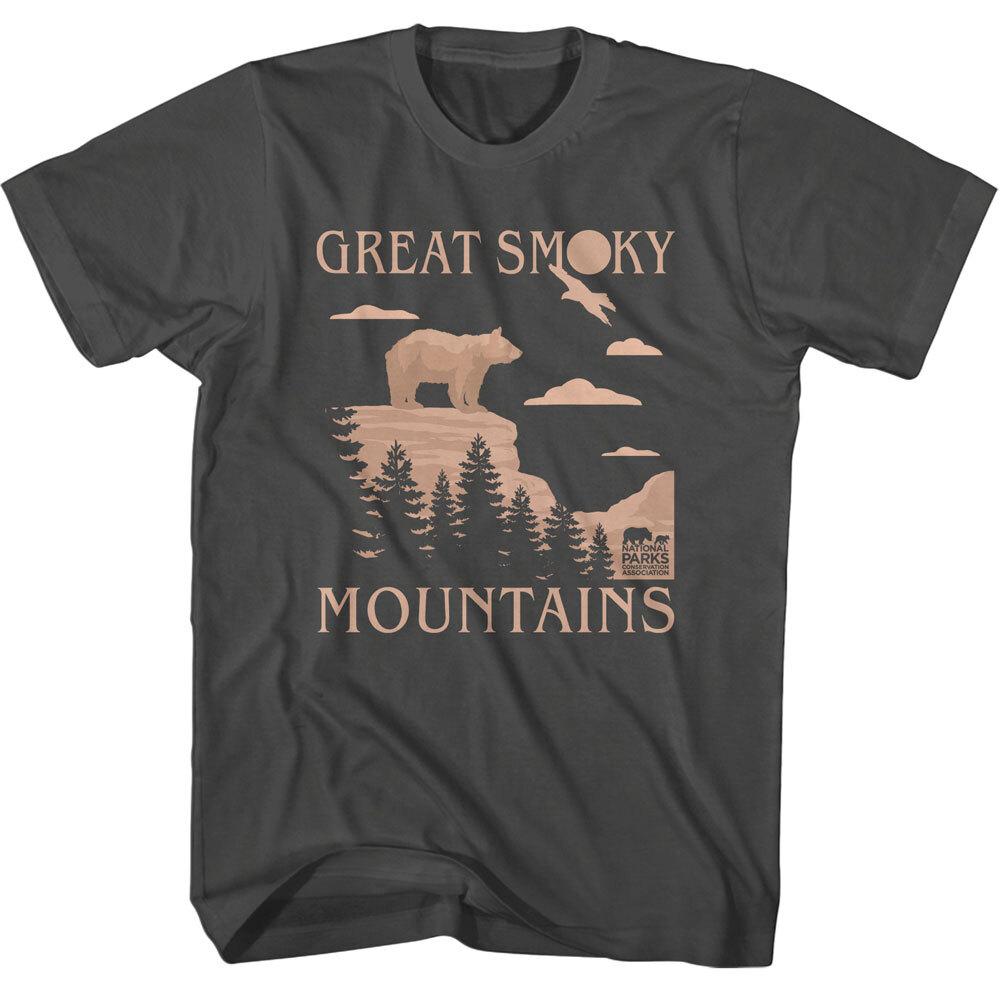 United States Great Smoky Mountains Black Bear Trees National Park Men T Shirt L