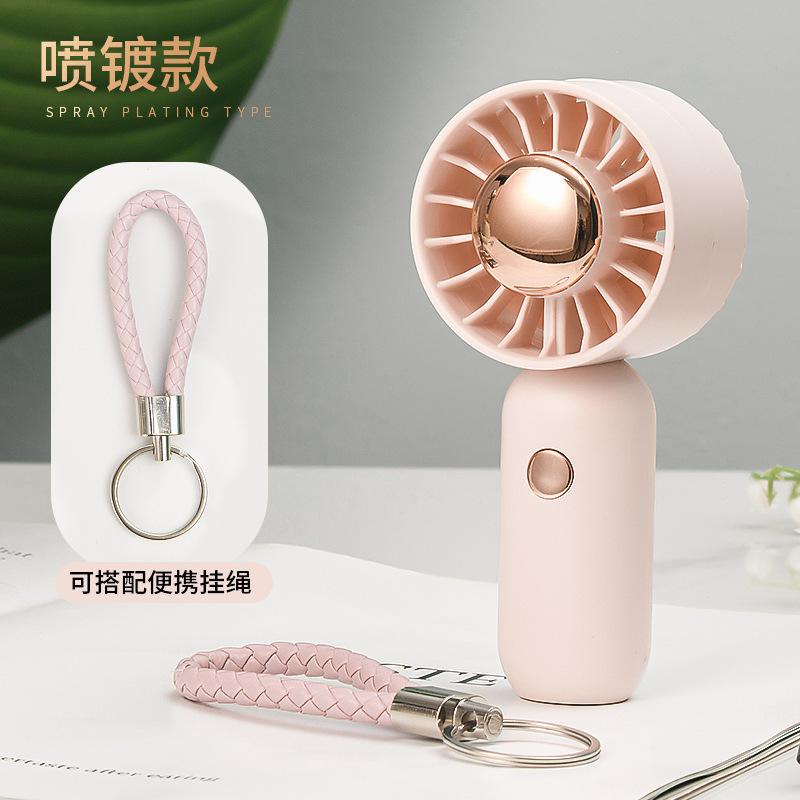 New handheld fan temu charging student strong wind turbine portable outdoor large air volume mini handheld small fan