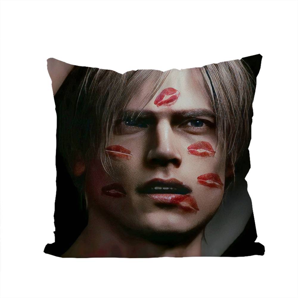 

1pc Leon Kennedy Pillowcase Luxury Double-sided Square Pillowcase Cushion Cover Home And Decorative Sofa Pillowcase 18x18Inch