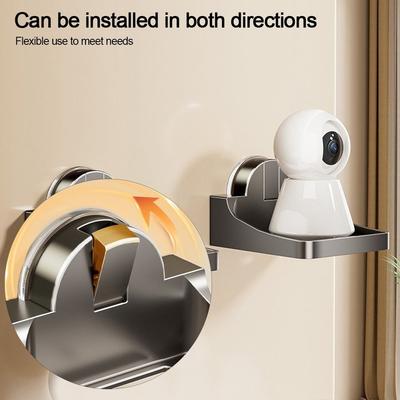 Space-saving Camera Supporting Holder Suction Cup Surveillance Mount Shelf Indoor Outdoor