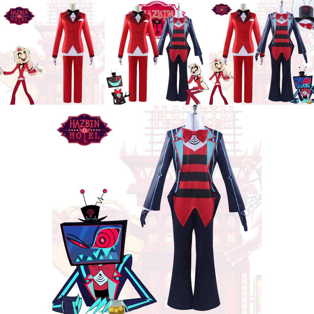 Hell's Inn Charlotte Mattina Stella TV Diavolo Vox Costume Cosplay Poliestere Stile Fantasy