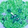 St Patrick's Day Polymer Clay Slices Mini Cute Green Leaf Clover Craft for Nail Art Slime Filler Charms
