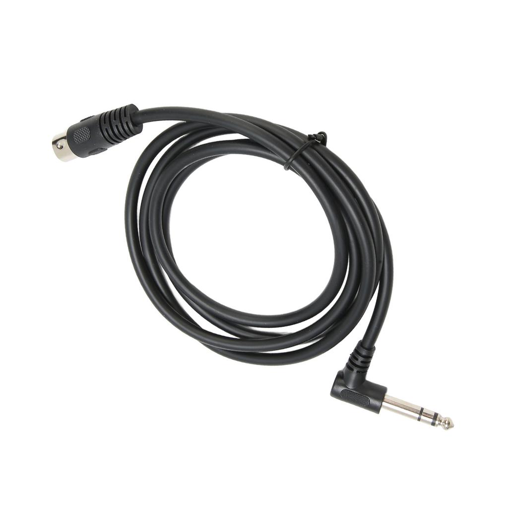 90 Degree 6.35mm Male to MIDI Din 5Pin Male Cable Right Angle 6.35mm to MIDI Sound Connection Cable 4.9ft