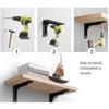 4pcs Carbon Steel Wall Shelves 6 Inch Narrow Profile Large Capacity Designs For Small Space Apartments